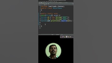 Guess the Output - Java String equals method - Java in Tamil  - Muthuramalingam #javacourse