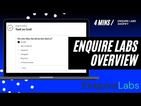 Enquire Labs | Post Purchase Survey Tool for Shopify