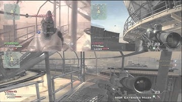 Modern Warfare 3: Splitscreen Gameplay Quickscoping