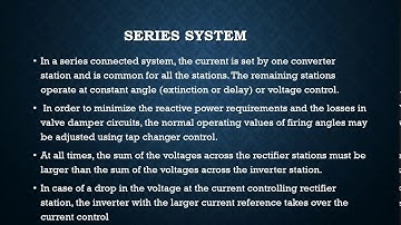 MULTI TERMINAL HVDC SYSTEMS