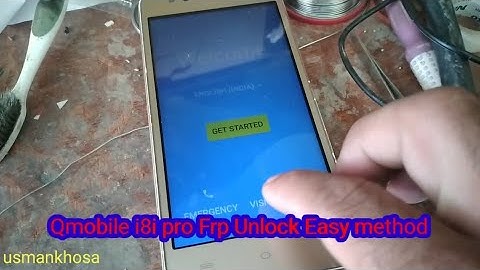 QMobile i8i Pro Google account remov Frp
