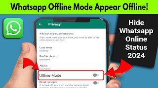 How To Appear Offline On Whatsapp / How to Hide Online On Whatsapp / Whatsapp Offline Mode screenshot 5