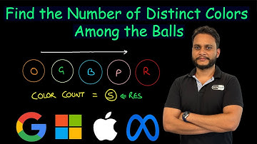 Find the Number of Distinct Colors Among the Balls | Leetcode 3160