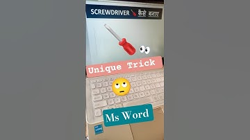 Screwdriver 🪛 Shortcut Trick Ms Word #shorts #timesavingtips #ytshorts #computer #tricks #msword