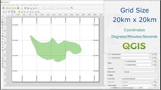 How to add Grids of specified size with coordinates | QGIS screenshot 5