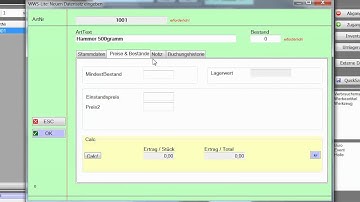 Lagerverwaltung: Eigene Artikeldatei anlegen