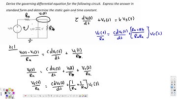First Order Circuits #2 -   Circuit Analysis