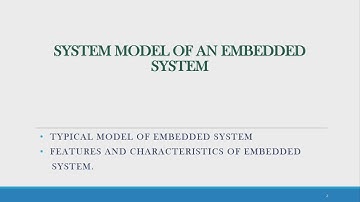 System model of an embedded system
