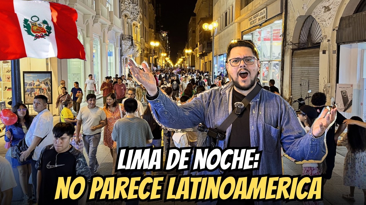 Esto es Lima a medianoche… NO PARECE REAL 🇵🇪🤯