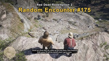 Man fell of a cliff - Random Encounter #175 - Red Dead Redemption 2
