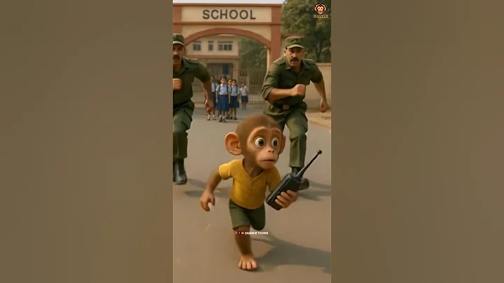Baby monkey Charlie best heart touching army story❤️ #rinkujha #monkey #emotionalshorts #ai #rio