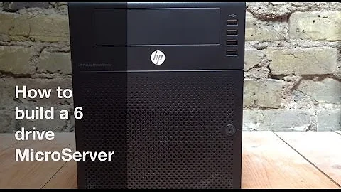 How to build a 6 drive MicroServer