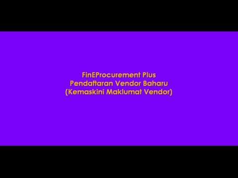 [myEPPlus UiTM] Pendaftaran Vendor Baru - Kemaskini Maklumat Vendor