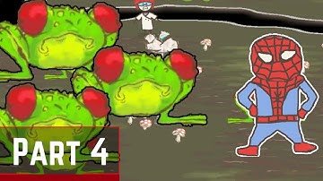 Draw a Stickman Epic 2 Andrid/IOS Gameplay Part 4 - Spiderman Vs Frog Bog