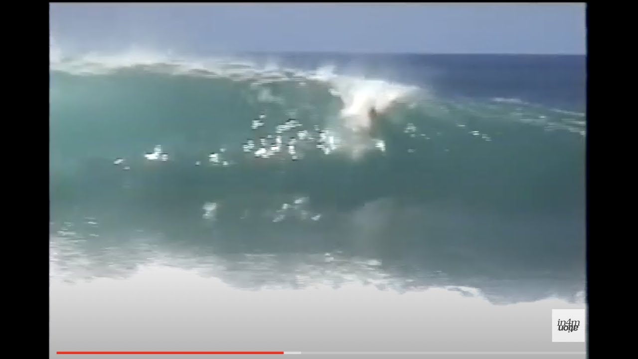 Bodysurfing all time Pipe! 1997 Pipeline Classic Bodysurfing