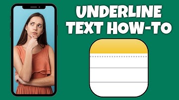 Guide To Making Text Underlined In The Notes App | Step By Step Guide - Apple Notes Tutorial