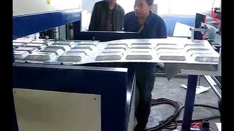 semi aotomatic PS foam food container and plate vacuum forming machine Compress