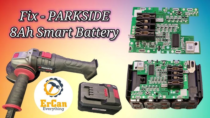 LIDL batterie intelligente smart PARKSIDE PERFORMANCE PLGS 2012 A1 +  batterie PAPS 204 208 connecté - YouTube