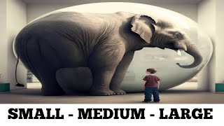 Learn Sizes - Small Medium Large || Learn Sorting by Size for Preschool || Kids Learning Video