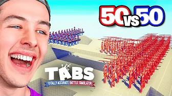 50 vs 50 RANGED UNITS BATTLE!