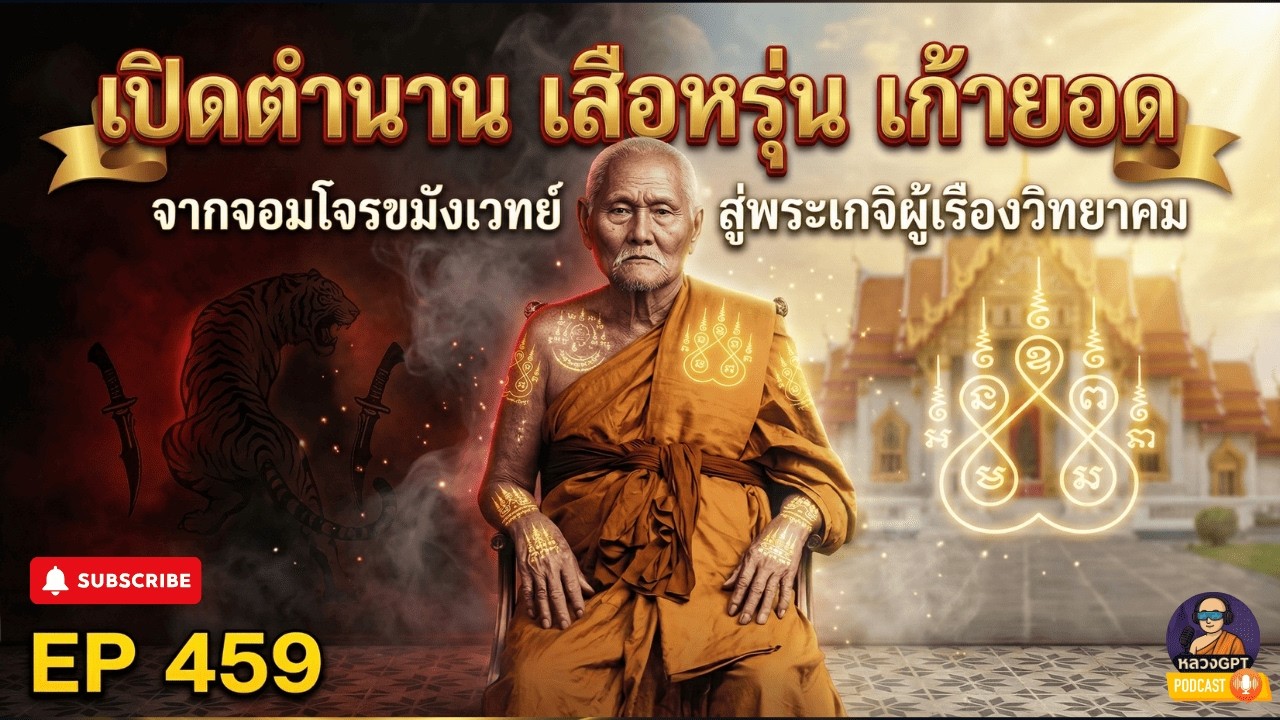 EP 459 เปิดตำนาน เสือหรุ่น เก้ายอด: จากจอมโจรขมังเวทย์สู่พระเกจิผู้เรืองวิทยาคม