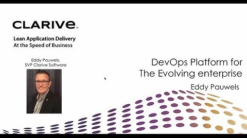 [Webinar] Devops Platform for the Evolving Entreprise.