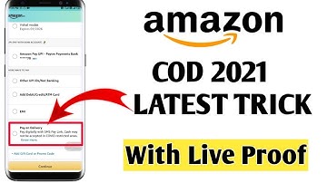 Amazon Cod Trick in Mobile 2021 |  Amazon Pod Trick 2021 | Amazon Cod Not Available Problem 2021