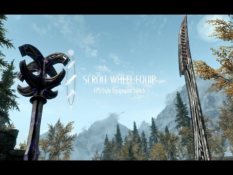 Мод на Skyrim ScrollWheelEquip / Быстрое переключение оружия