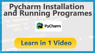 Pycharm Installation and Running Programs with Python in Hindi
