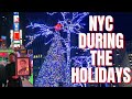 NYC DURING CHRISTMAS 2022 (Holiday Lights, Ice Skating, Broadway, Vegan Food) | VLOGMAS DAY 20