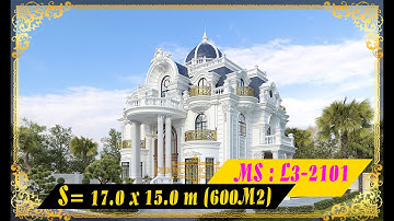 L3-2101 MẪU DINH THỰ 3 TẦNG TÂN CỔ ĐIỂN CHÂU ÂU NGUY NGA TRÁNG LỆ CỰC ĐẸP Ở NINH BÌNH