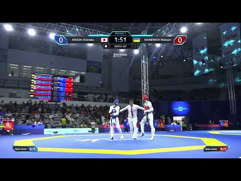 207 Round of 32 M 58kg JPN MAEDA Hidetaka UKR MANENKOV Maksym PGM