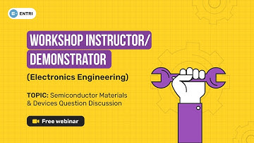 WORKSHOP INSTRUCTOR/DEMONSTRATOR(ELECTRONICS ENGG.)