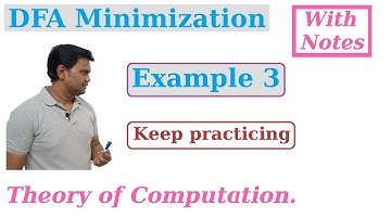 Minimization of DFA, Example 3 | TOC, GATE, NET