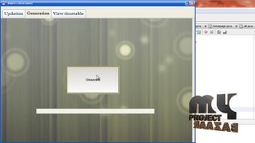 Final Year Projects 2015 | Timetable generation using timeslot algorithm