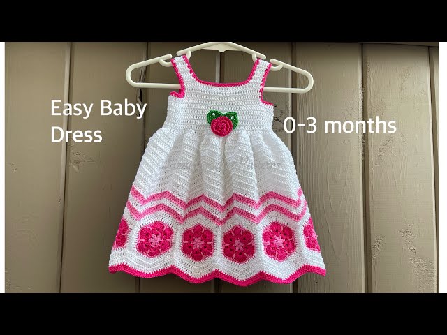 Yellow Crochet Baby Dress Pattern, Almost Free Crochet Pattern, 0-3 Mo –  Cutie Outfits by Belle