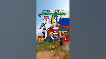 Find 1 Mistake on This European Map