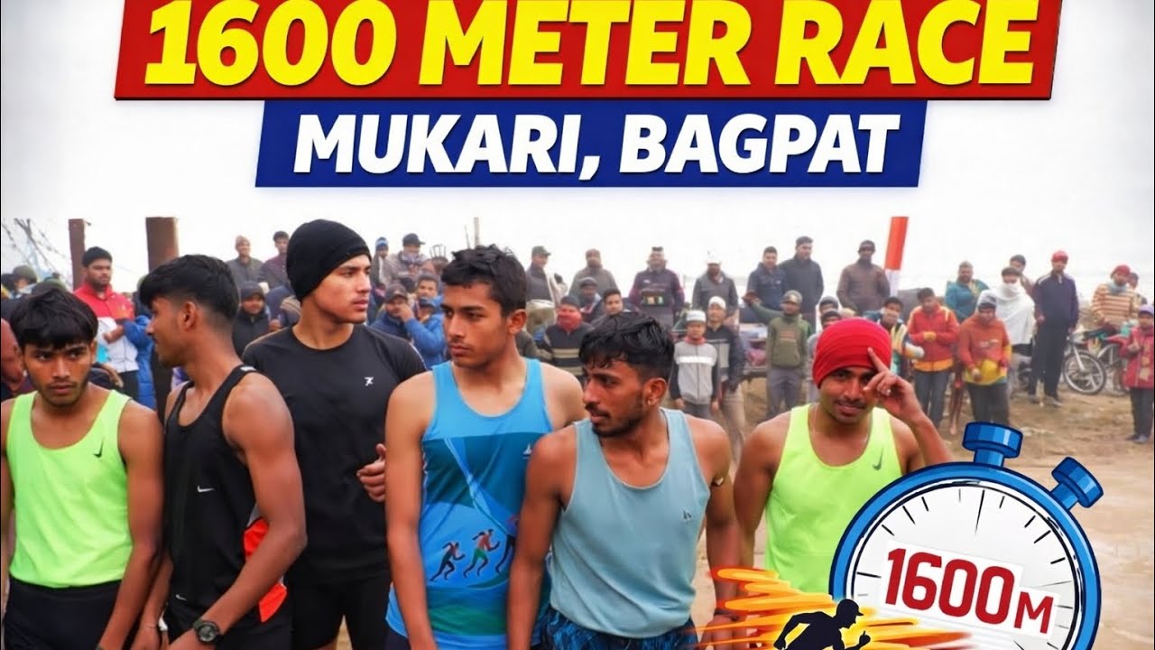 Last 200 Meter Ne Sab Palat Diya 😱 | 1600 MTR Mukari bagpat | Army physical fitness