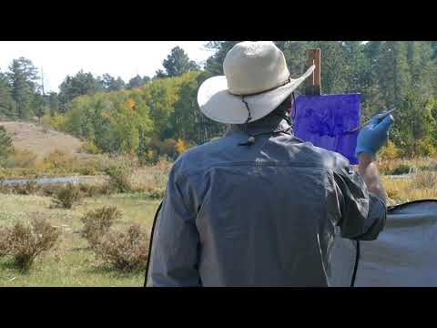 John Baker Live Value Map Plein Air Painting | Touchstone Laramie 2020 | Laramie Artists Project