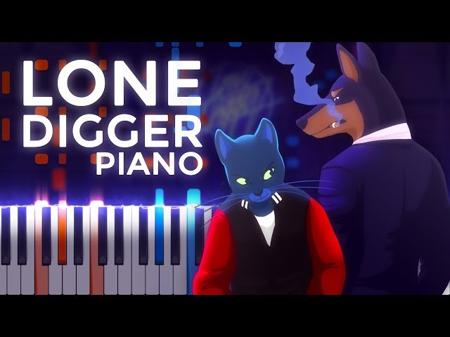 Caravan Palace · Lone Digger · Ragtime | LyricWulf Piano Tutorial on Synthesia class=