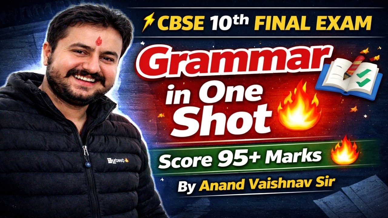 CBSE 10th English Grammar Marathon 🔥 | Grammar in One Shot | Score 95+ in Final Exam | Live Class |