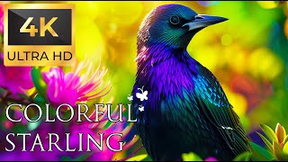 Birds 4K VIDEO UHD  Starling Sound  Relaxing Music | Relaxing Safari