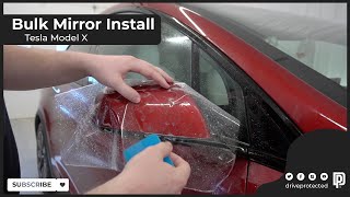 Model X Bulk Mirror PPF Install Technique