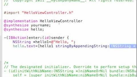 02 How to make a iPhone App - Advanced Hello World