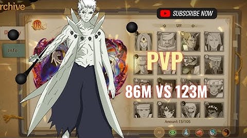 Ninja Duel Legend/Six Paths Legend Naruto game - PvP 86m vs 123m