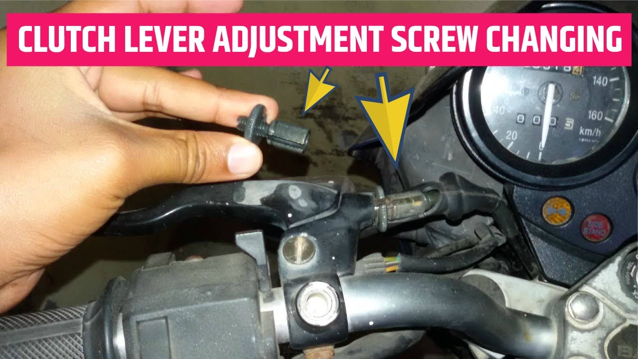 How to change clutch lever free play adjustment screw of any motorcycle