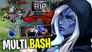 MULTI BASH..!! Cancer Build Abyssal Blade + Aghanim Drow Ranger Counter Meepo 7.27 | Dota 2 screenshot 5