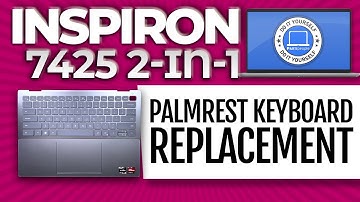 Hoe u de palmrest-eenheid van uw toetsenbord en touchpad vervangt | Dell Inspiron 14 7425 2-in-1