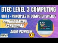 BTEC Level 3 Computing U1 Principles of Computer Science P03 "PROGRAMMING PARADIGMS" Audio Overview