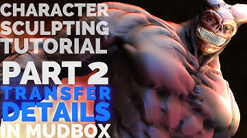 SCULPTING with TRANSFER DETAILS : Mudbox